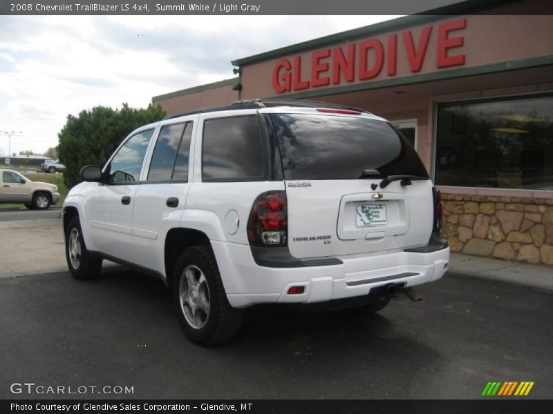 Summit White / Light Gray 2008 Chevrolet TrailBlazer LS 4x4