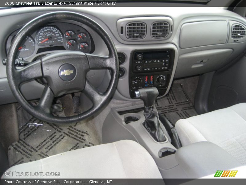 Summit White / Light Gray 2008 Chevrolet TrailBlazer LS 4x4