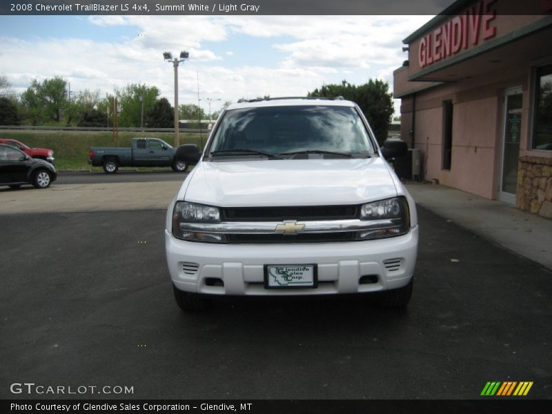 Summit White / Light Gray 2008 Chevrolet TrailBlazer LS 4x4