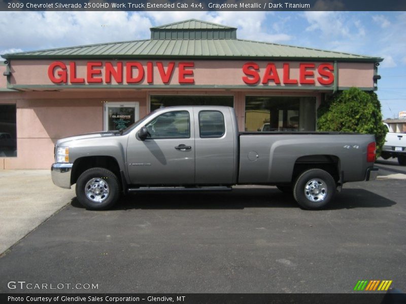Graystone Metallic / Dark Titanium 2009 Chevrolet Silverado 2500HD Work Truck Extended Cab 4x4