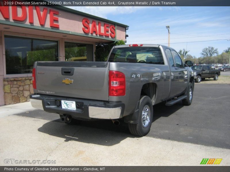 Graystone Metallic / Dark Titanium 2009 Chevrolet Silverado 2500HD Work Truck Extended Cab 4x4