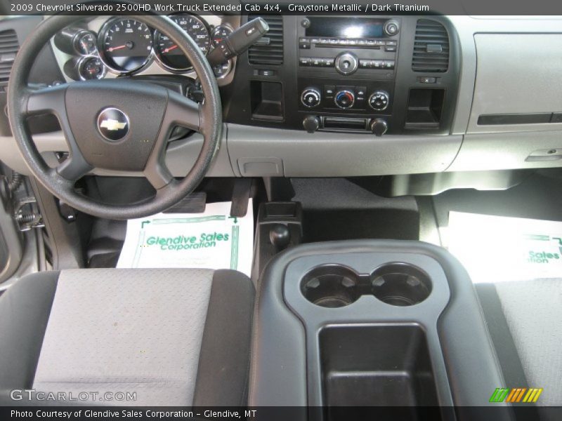 Graystone Metallic / Dark Titanium 2009 Chevrolet Silverado 2500HD Work Truck Extended Cab 4x4