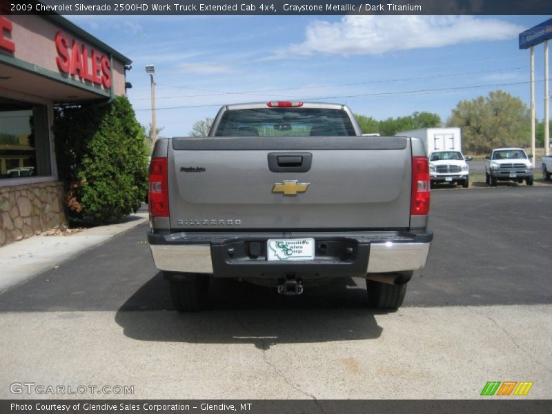 Graystone Metallic / Dark Titanium 2009 Chevrolet Silverado 2500HD Work Truck Extended Cab 4x4