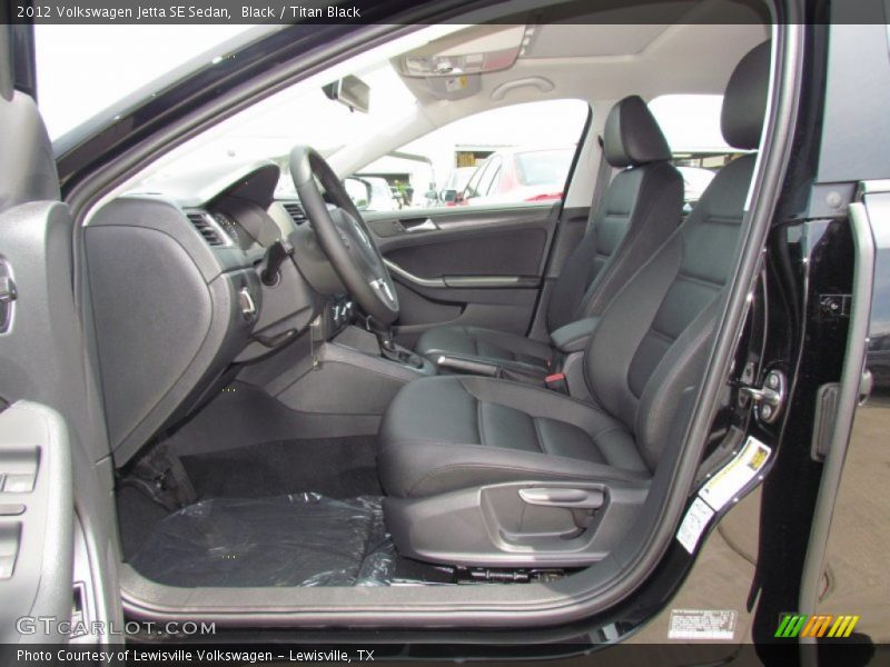 Black / Titan Black 2012 Volkswagen Jetta SE Sedan