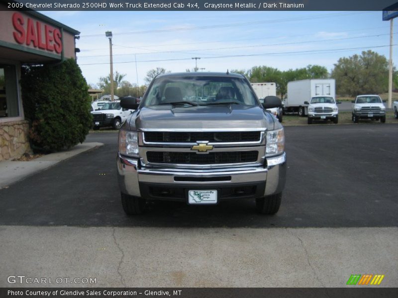 Graystone Metallic / Dark Titanium 2009 Chevrolet Silverado 2500HD Work Truck Extended Cab 4x4