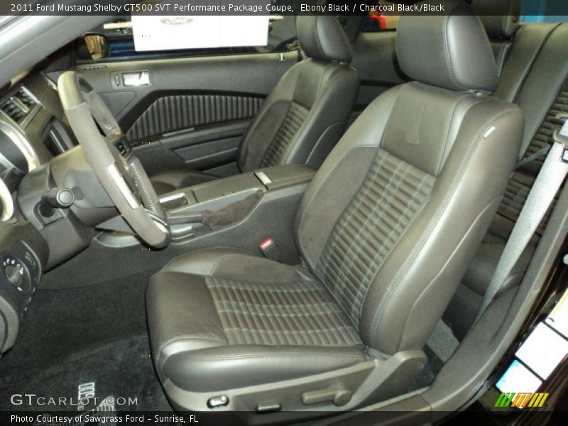 Front Seat of 2011 Mustang Shelby GT500 SVT Performance Package Coupe