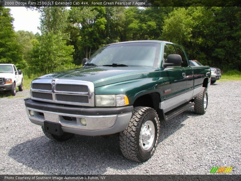 Forest Green Pearlcoat / Agate 2000 Dodge Ram 2500 SLT Extended Cab 4x4