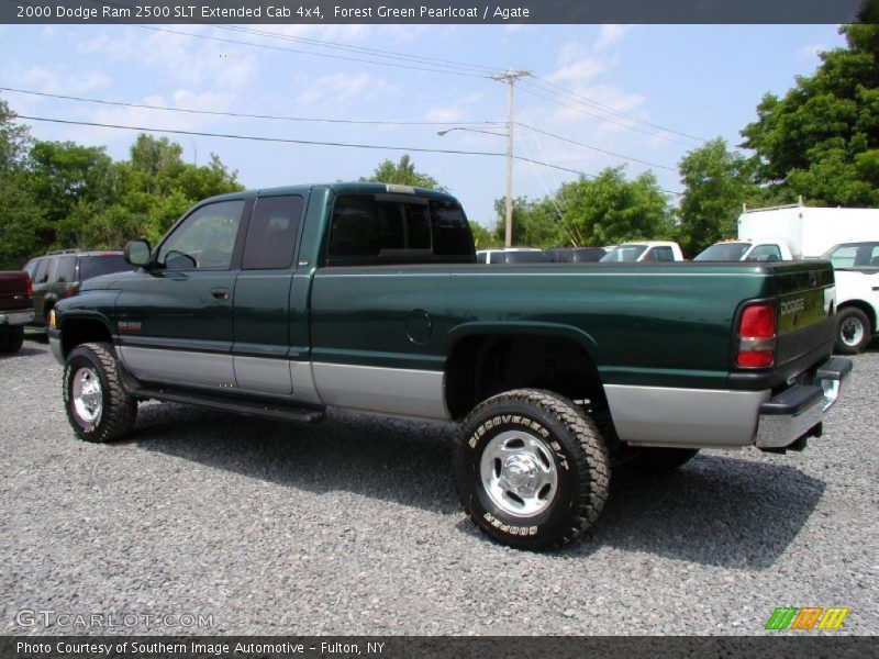 Forest Green Pearlcoat / Agate 2000 Dodge Ram 2500 SLT Extended Cab 4x4