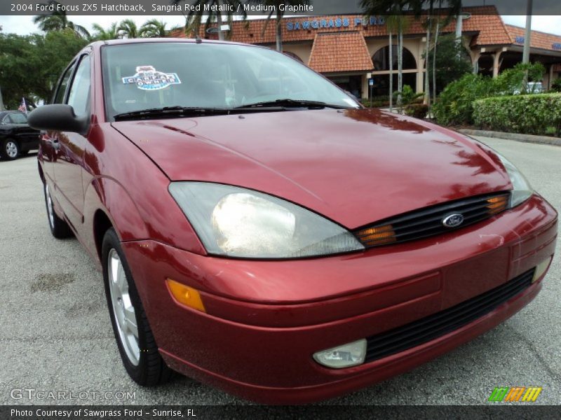 Sangria Red Metallic / Medium Graphite 2004 Ford Focus ZX5 Hatchback