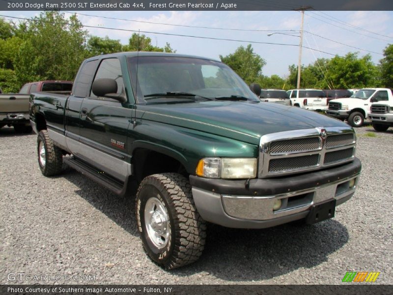 Forest Green Pearlcoat / Agate 2000 Dodge Ram 2500 SLT Extended Cab 4x4