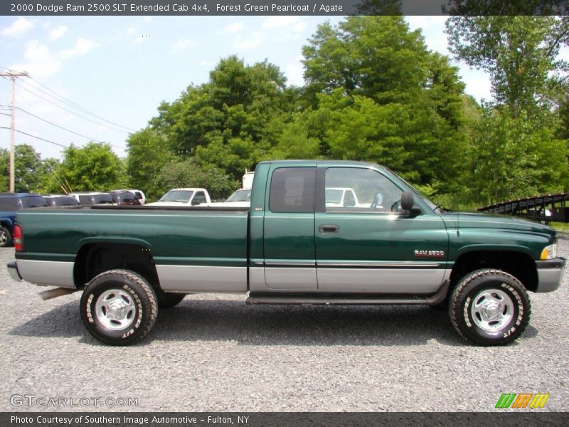 Forest Green Pearlcoat / Agate 2000 Dodge Ram 2500 SLT Extended Cab 4x4