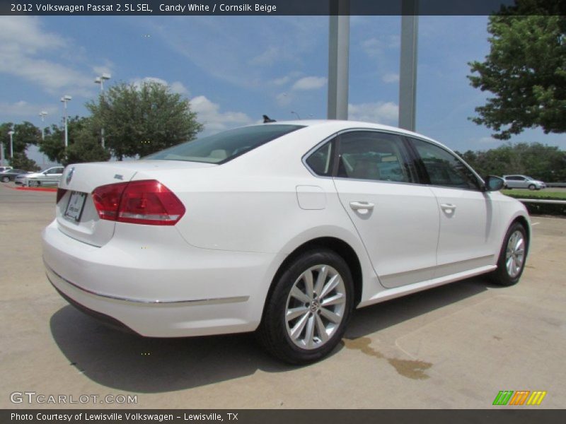 Candy White / Cornsilk Beige 2012 Volkswagen Passat 2.5L SEL