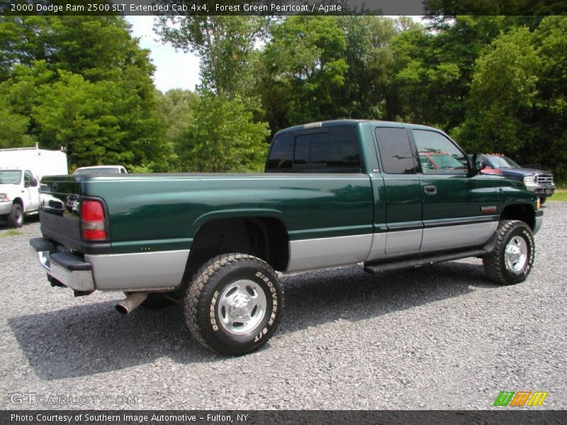 Forest Green Pearlcoat / Agate 2000 Dodge Ram 2500 SLT Extended Cab 4x4