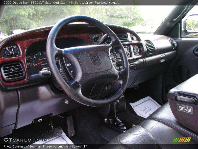 Forest Green Pearlcoat / Agate 2000 Dodge Ram 2500 SLT Extended Cab 4x4