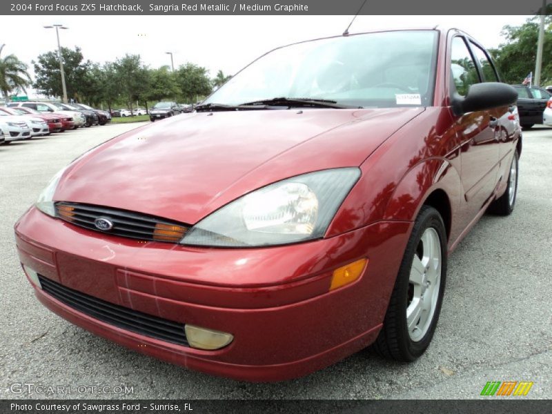 Sangria Red Metallic / Medium Graphite 2004 Ford Focus ZX5 Hatchback