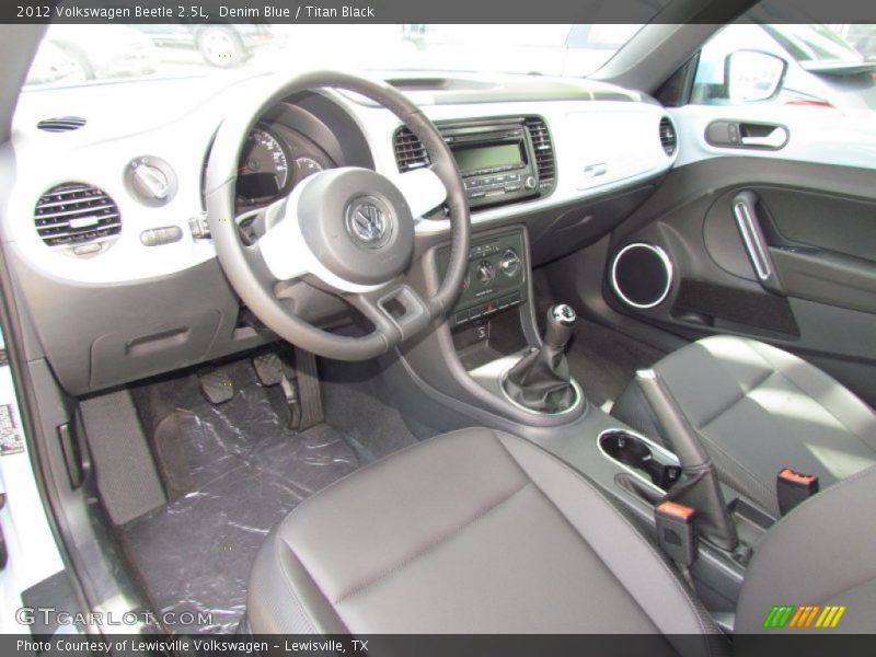 Denim Blue / Titan Black 2012 Volkswagen Beetle 2.5L