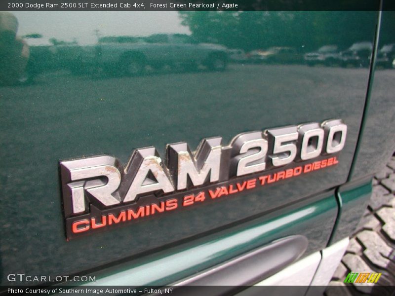 Forest Green Pearlcoat / Agate 2000 Dodge Ram 2500 SLT Extended Cab 4x4