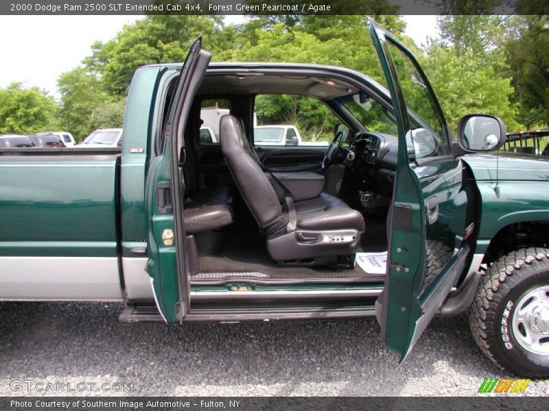Forest Green Pearlcoat / Agate 2000 Dodge Ram 2500 SLT Extended Cab 4x4