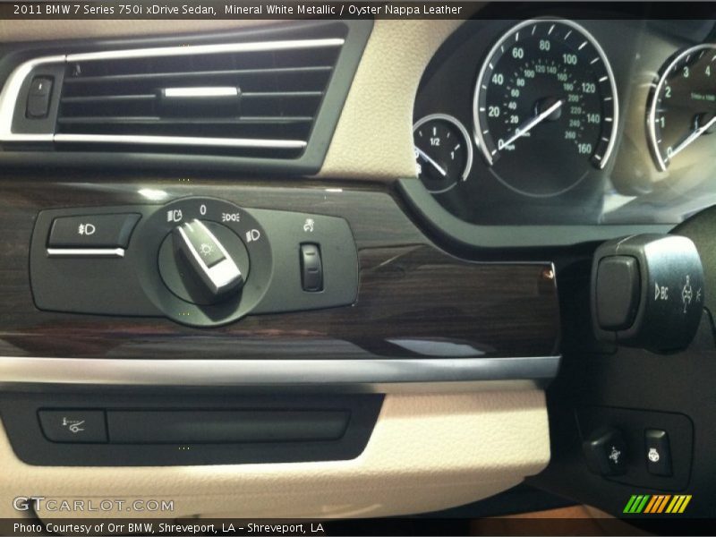 Mineral White Metallic / Oyster Nappa Leather 2011 BMW 7 Series 750i xDrive Sedan