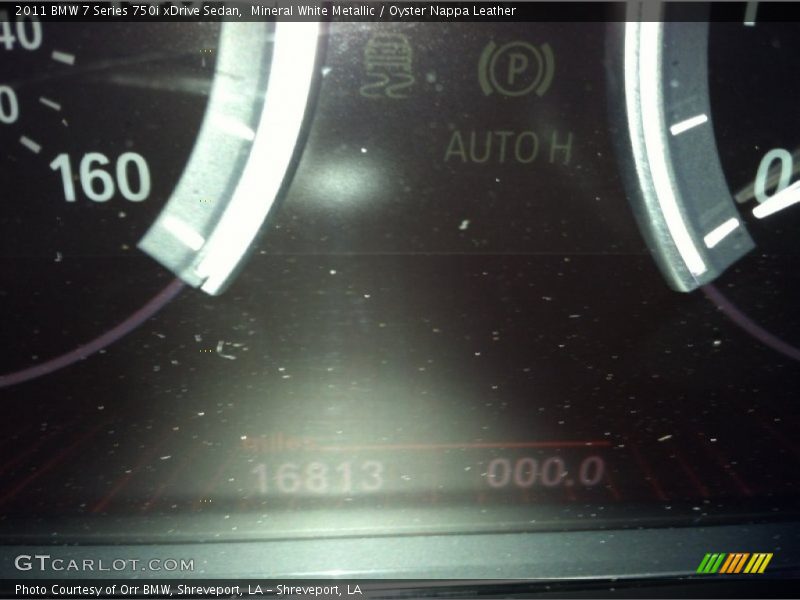 Mineral White Metallic / Oyster Nappa Leather 2011 BMW 7 Series 750i xDrive Sedan