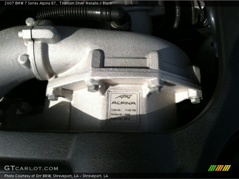  2007 7 Series Alpina B7 Engine - 4.4 Liter Alpina Supercharged DOHC 32-Valve VVT V8