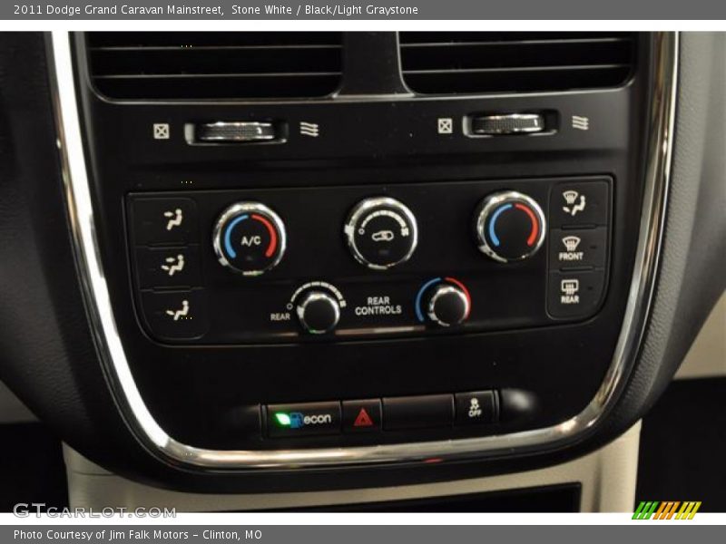 Stone White / Black/Light Graystone 2011 Dodge Grand Caravan Mainstreet