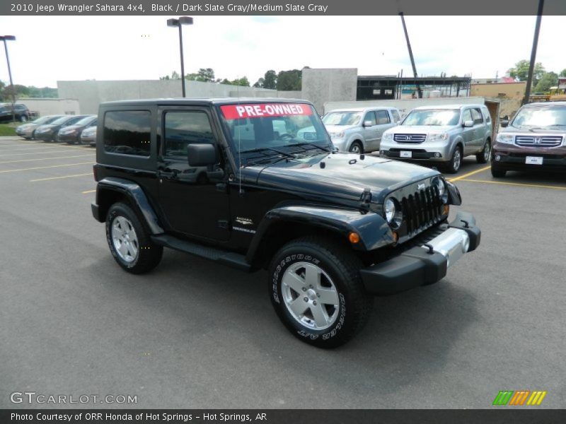 Black / Dark Slate Gray/Medium Slate Gray 2010 Jeep Wrangler Sahara 4x4