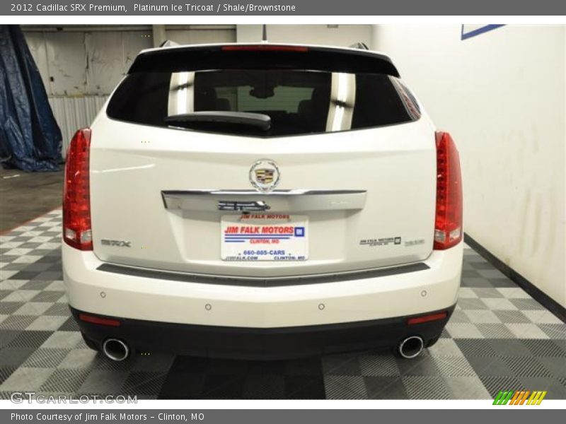 Platinum Ice Tricoat / Shale/Brownstone 2012 Cadillac SRX Premium