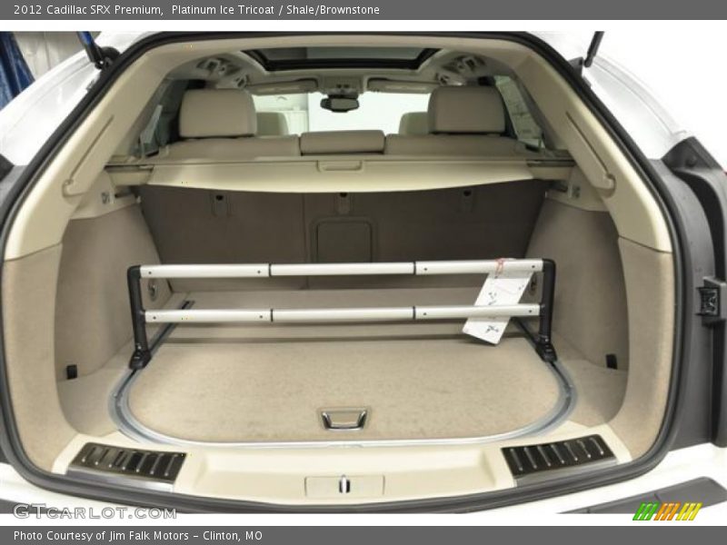 Platinum Ice Tricoat / Shale/Brownstone 2012 Cadillac SRX Premium