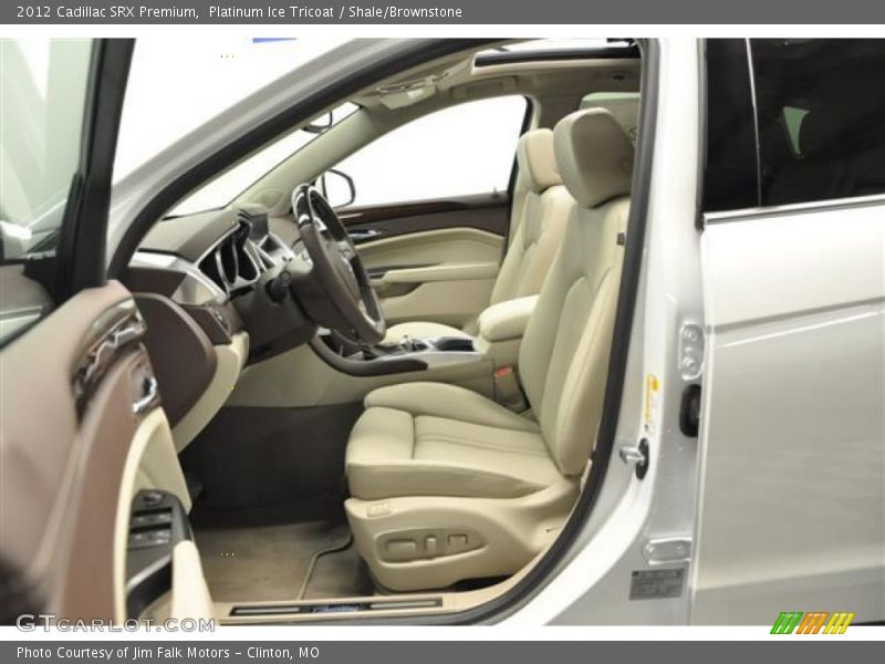 Platinum Ice Tricoat / Shale/Brownstone 2012 Cadillac SRX Premium