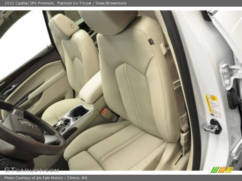 Platinum Ice Tricoat / Shale/Brownstone 2012 Cadillac SRX Premium