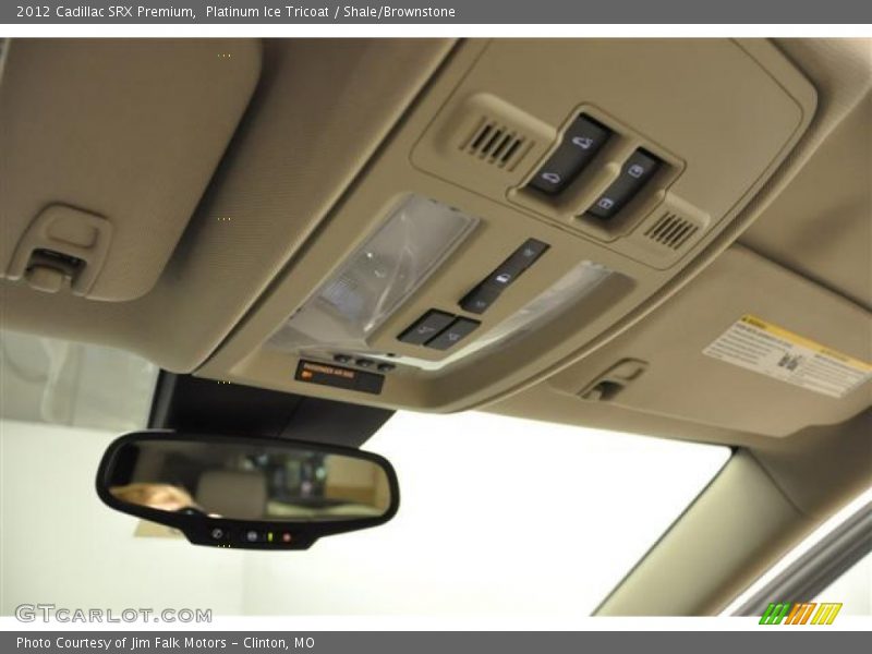 Platinum Ice Tricoat / Shale/Brownstone 2012 Cadillac SRX Premium