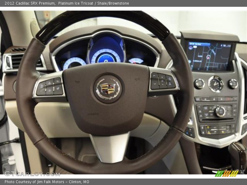 Platinum Ice Tricoat / Shale/Brownstone 2012 Cadillac SRX Premium