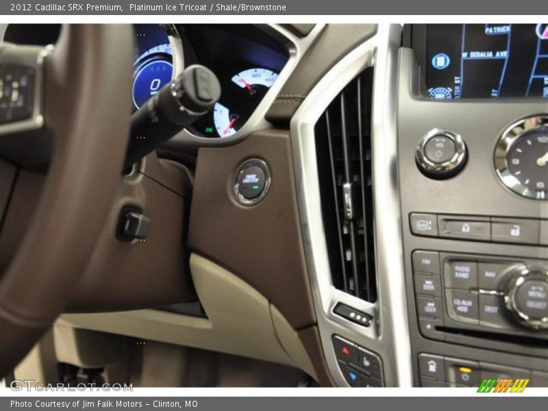 Platinum Ice Tricoat / Shale/Brownstone 2012 Cadillac SRX Premium
