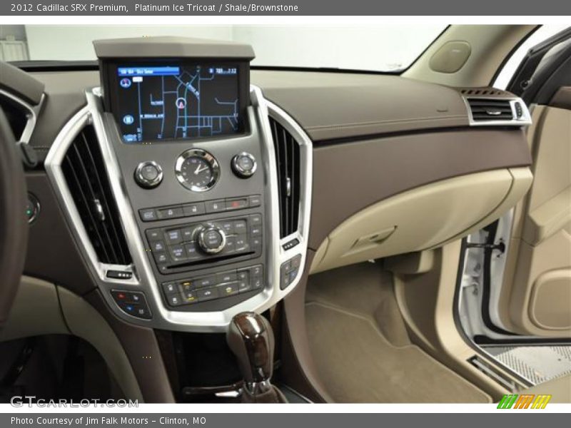 Platinum Ice Tricoat / Shale/Brownstone 2012 Cadillac SRX Premium