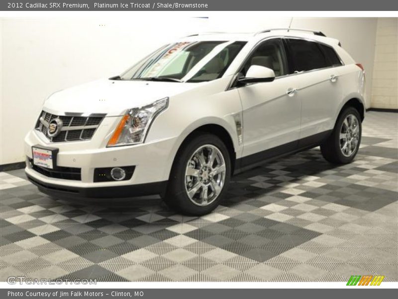 Platinum Ice Tricoat / Shale/Brownstone 2012 Cadillac SRX Premium