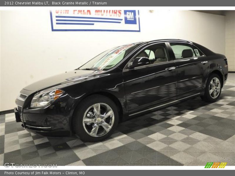 Black Granite Metallic / Titanium 2012 Chevrolet Malibu LT