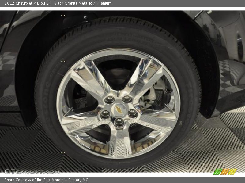 Black Granite Metallic / Titanium 2012 Chevrolet Malibu LT