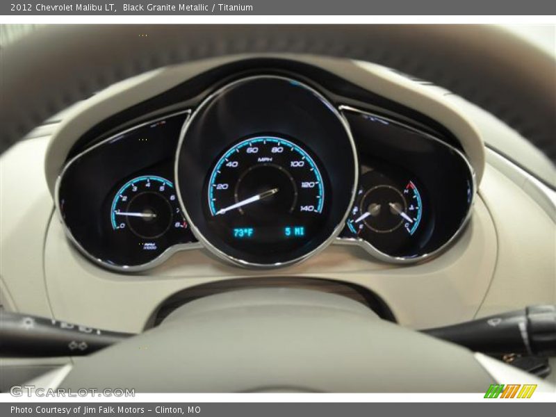 Black Granite Metallic / Titanium 2012 Chevrolet Malibu LT
