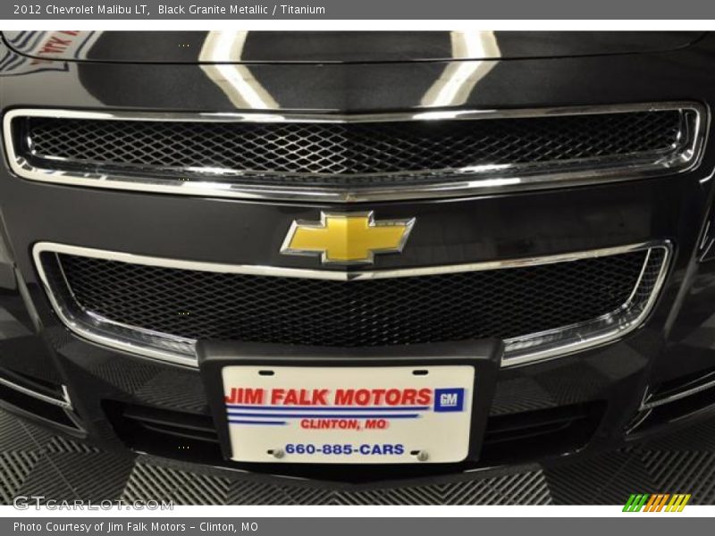 Black Granite Metallic / Titanium 2012 Chevrolet Malibu LT
