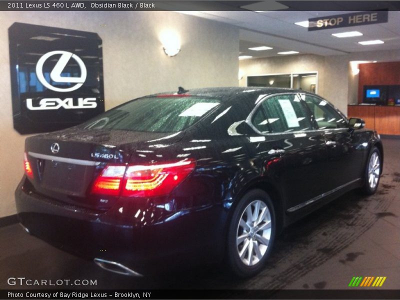 Obsidian Black / Black 2011 Lexus LS 460 L AWD