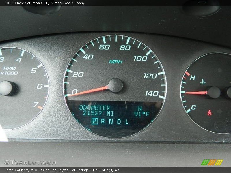 Victory Red / Ebony 2012 Chevrolet Impala LT