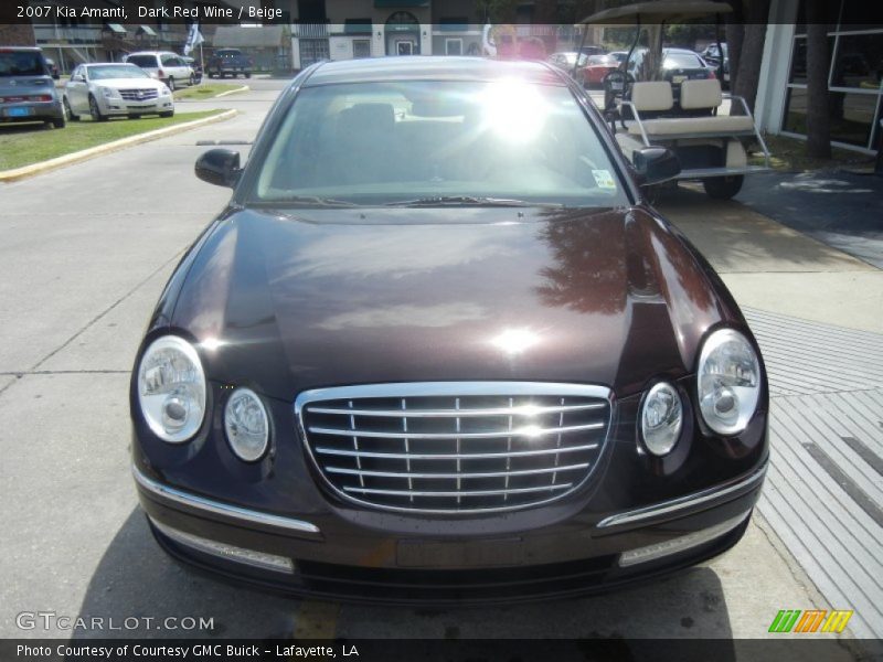 Dark Red Wine / Beige 2007 Kia Amanti