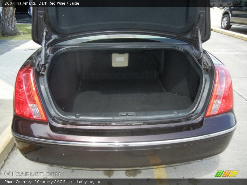 Dark Red Wine / Beige 2007 Kia Amanti