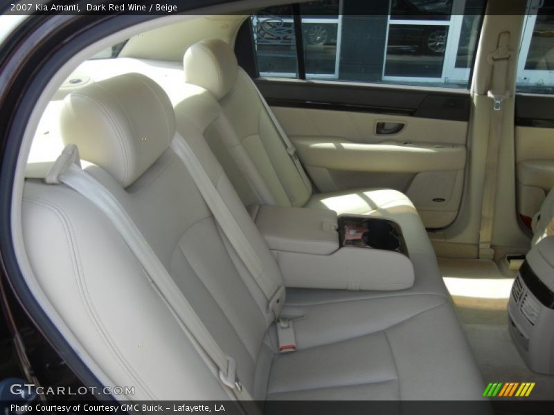 Dark Red Wine / Beige 2007 Kia Amanti