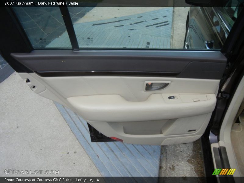 Dark Red Wine / Beige 2007 Kia Amanti