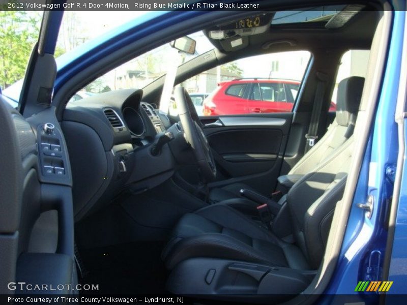 Rising Blue Metallic / R Titan Black Leather 2012 Volkswagen Golf R 4 Door 4Motion