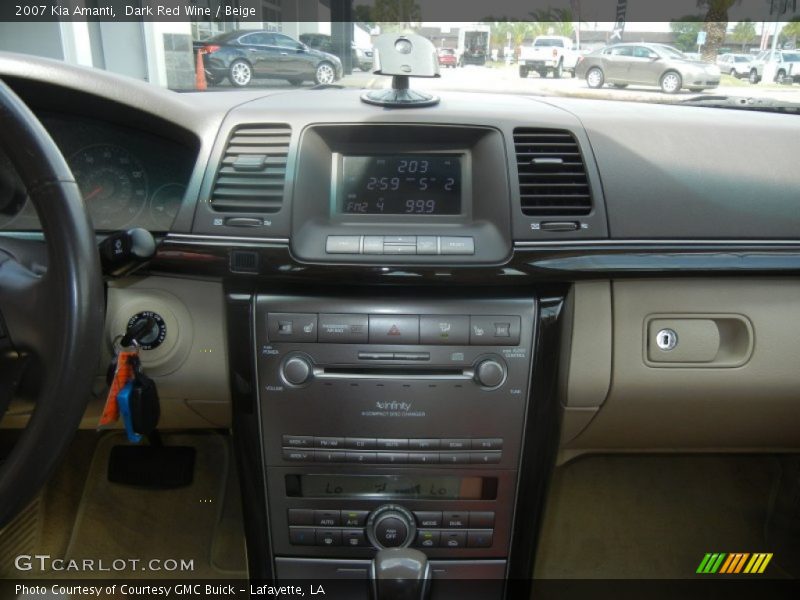 Dark Red Wine / Beige 2007 Kia Amanti