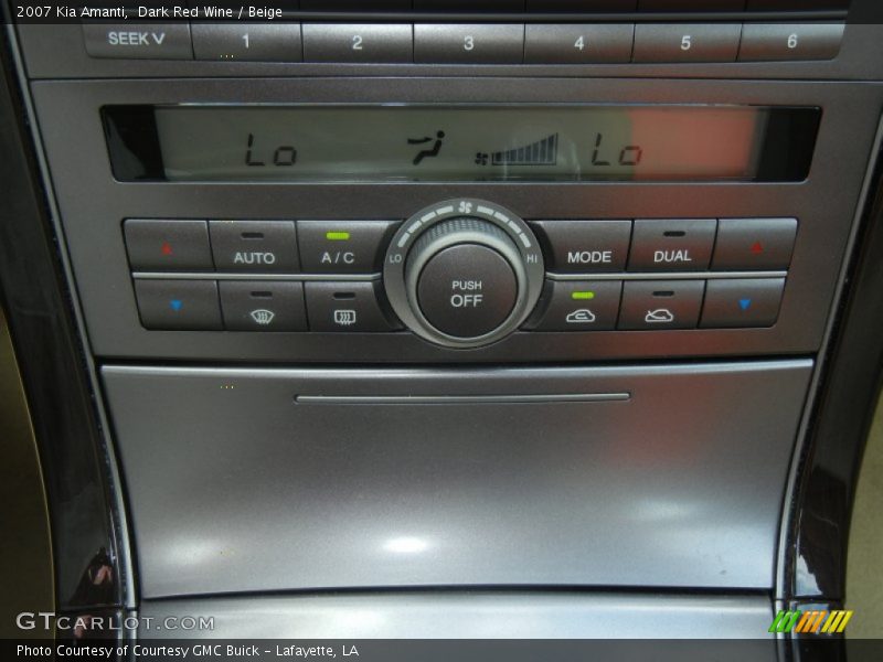 Dark Red Wine / Beige 2007 Kia Amanti