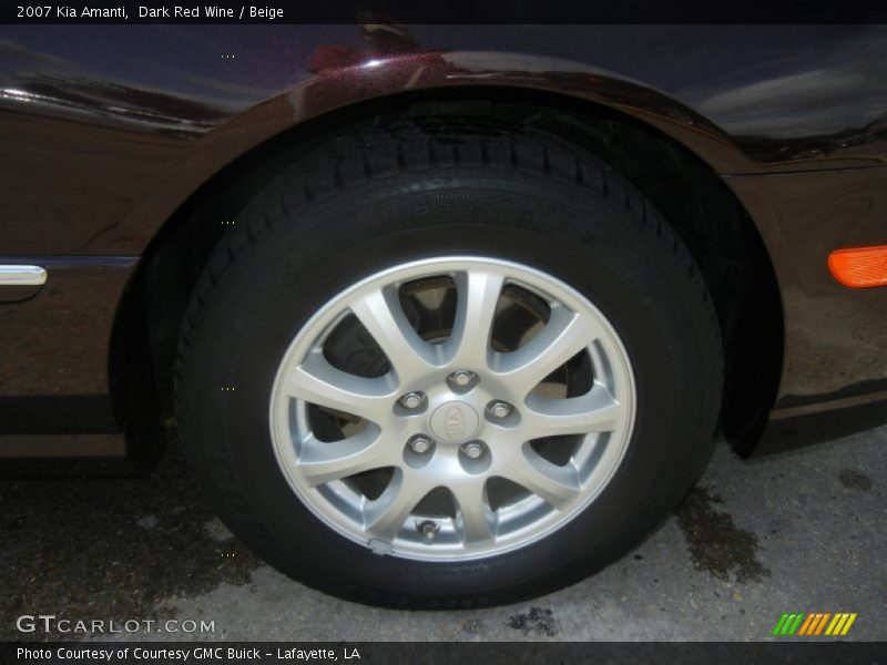 Dark Red Wine / Beige 2007 Kia Amanti